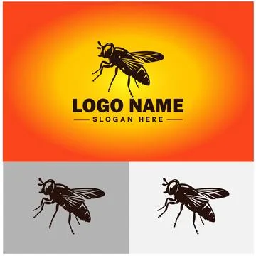 Hoverfly bee logo icon vector for business brand app icon Hoverfly bee logo.. Stock Illustration