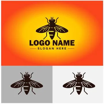 Hoverfly bee logo icon vector for business brand app icon Hoverfly bee logo.. Stockillustratie