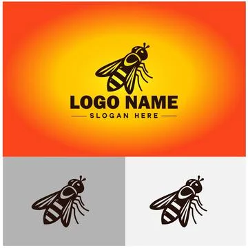 Hoverfly bee logo icon vector for business brand app icon Hoverfly bee logo.. Stockillustratie