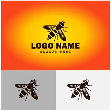 Hoverfly bee logo icon vector for business brand app icon Hoverfly bee logo.. Stockillustratie