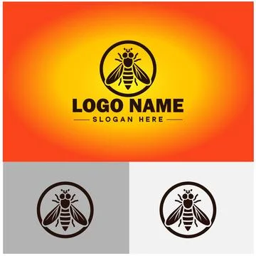 Hoverfly bee logo icon vector for business brand app icon Hoverfly bee logo.. Stockillustratie