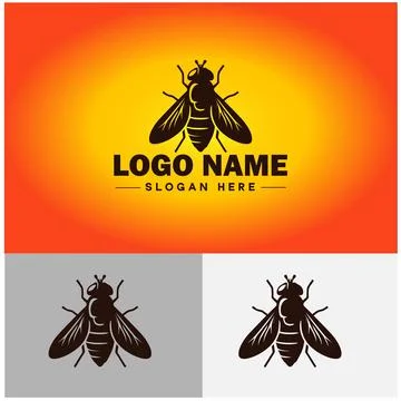 Hoverfly bee logo icon vector for business brand app icon Hoverfly bee logo.. Stockillustratie
