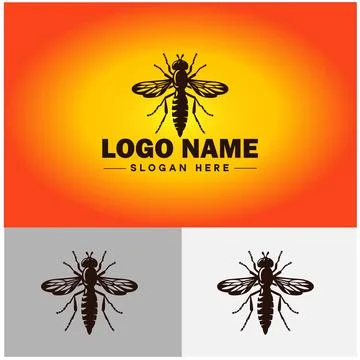Hoverfly bee logo icon vector for business brand app icon Hoverfly bee logo.. Stockillustratie