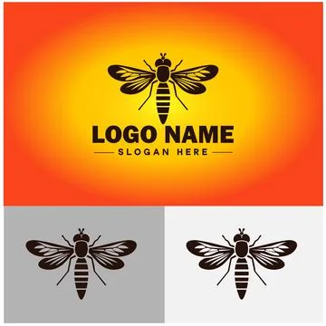 Hoverfly bee logo icon vector for business brand app icon Hoverfly bee logo.. Stockillustratie