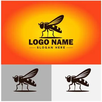 Hoverfly bee logo icon vector for business brand app icon Hoverfly bee logo.. Stockillustratie