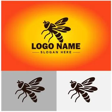 Hoverfly bee logo icon vector for business brand app icon Hoverfly bee logo.. Stockillustratie