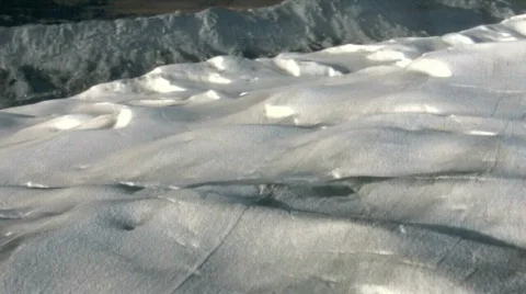 Hovering above glacier ice  Video stock 630008