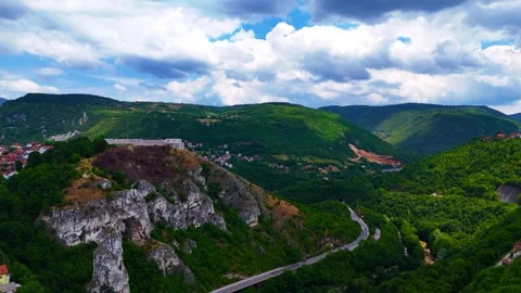 Hovering Between Civilization and Wilderness Stock-Footage 313270134