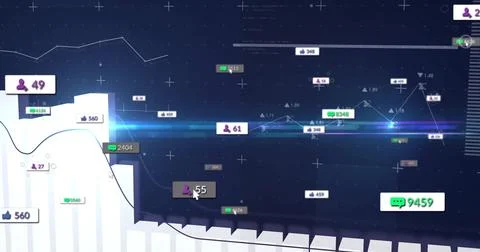 Hovering cursor highlighting user silhouette icon panel on dashboard, with 3D 스톡 사진