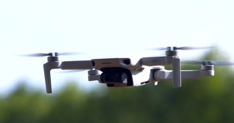 Hovering drone across the screen Stock Footage 196911300