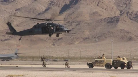 Hovering Helicopter Stock Footage 44418838