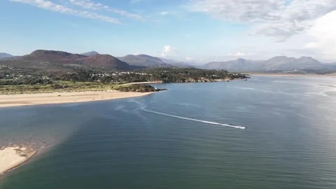 Hovering view of Jetski Stock Footage 250321550