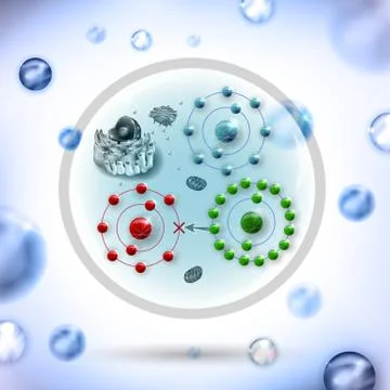 How antioxidant works Ilustração Stock