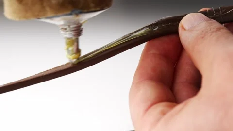 How to apply glue to a window seal easily and effectively Stock Footage 335774554