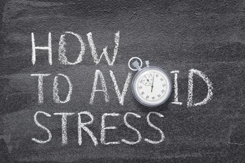 How to avoid stress Stock Photos