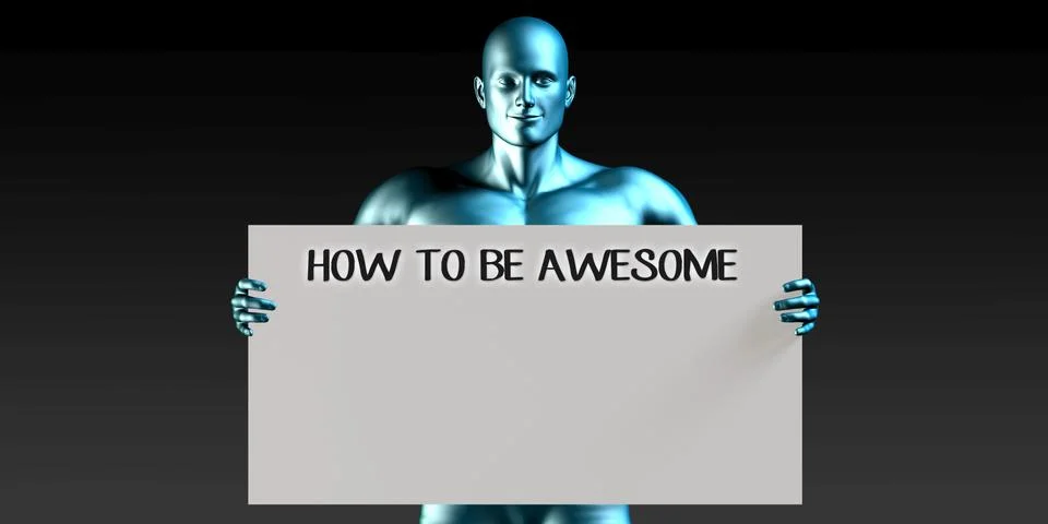 How to be Awesome Stock Illustration