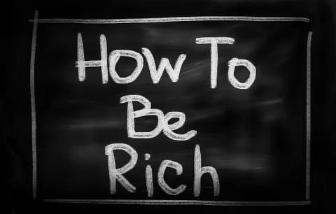 How To Be Rich Concept Stock Illustration