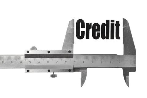How big is our credit Stock Illustration