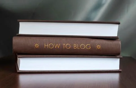 How to blog. book concept. Stock Illustration