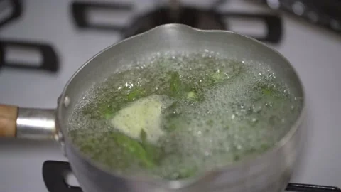 How to boil asparagus Stock Footage 232647267
