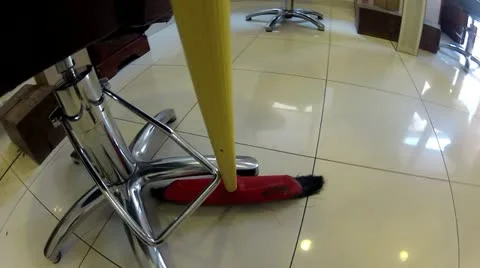 How broom sweeps Stock Footage 12571281