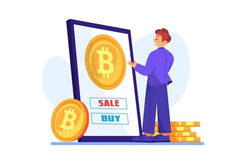 How To Buy Bitcoin Stock Illustration