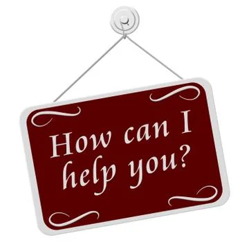 How can i help you sign Stock Illustration