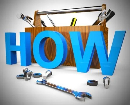 How concept icon means learning or tuition and guidance - 3d illustration Stockillustratie