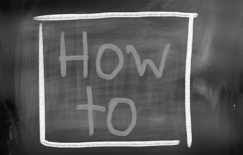 How to concept Stock Illustration