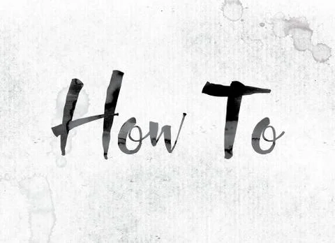 How To Concept Painted in Ink イラスト素材