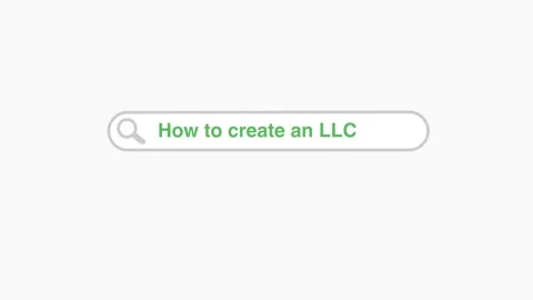 How to create an LLC typing on web digital search bar 2d animation graphic Stock Footage 271542759