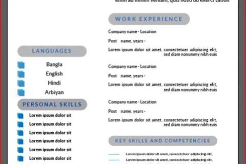 How to create Professional Resume design footage Stock Footage 113357747