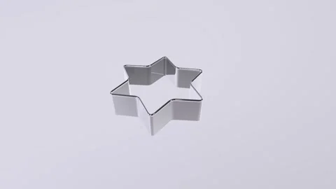 How to create star-shaped cookies with a simple cutter Stock-Footage 283232926