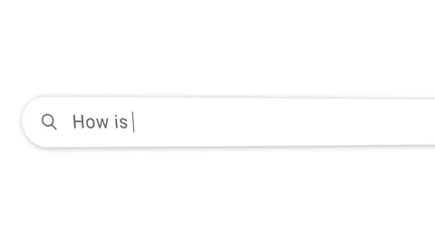 'How is depression treated' - Video screenshot of a search bar - Dynamic Stock Footage 194746385