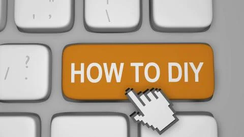 How to do it yourself online Stock Illustration
