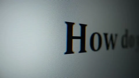 How do you spell that. Close-up text on monitor Видео 231651900