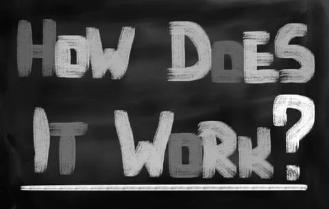 How Does It Work Concept Stock Illustration