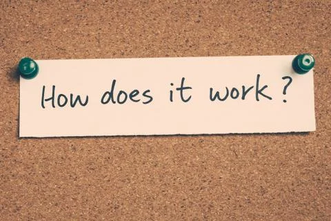 How does it work Stock Photos