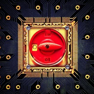 How does processors work. abstract techno backgrounds for your design Stock Illustration