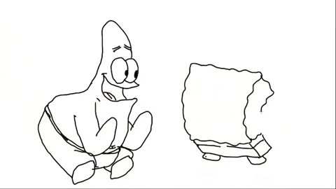 How to Draw Sponge Bob Stock Footage 187658200