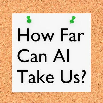 How Far Can AI Take Us? concept Stock Illustration