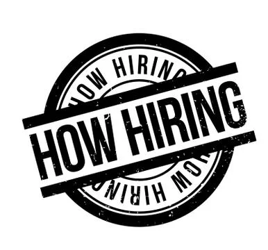 How Hiring rubber stamp Stock Illustration