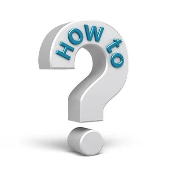 How to icon, over white Illustrazione stock