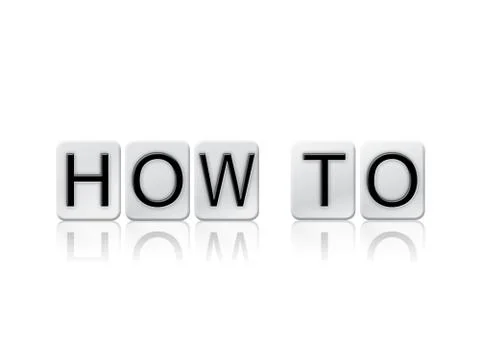 How To Isolated Tiled Letters Concept and Theme Stock Illustration
