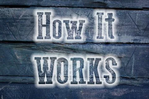 How it works concept Stock Illustration