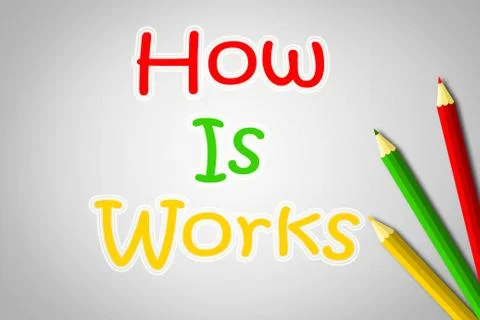How it works concept Stock Illustration