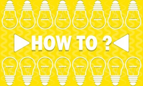 How To Light Bulbs Showing How To Turn Idea Or Creativity Stock-Illustration
