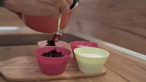 How to Make Blueberry Panna Cotta Elegant Easy Dessert Stock Footage 281263150