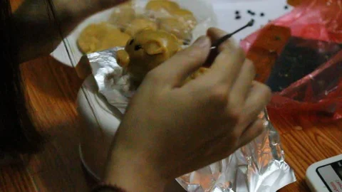 How to make a cake Stock Footage 91274980
