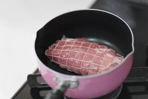 How to make chashu Stock Photos